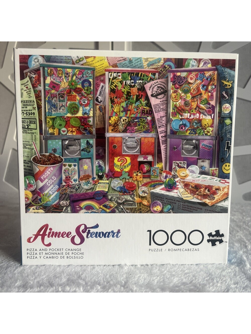 Buffalo Games Pizza and Pocket Change 1000 Pc Jigsaw Puzzle Aimee Stewart NEW